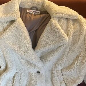 Free People Soft Cream Teddy Jacket